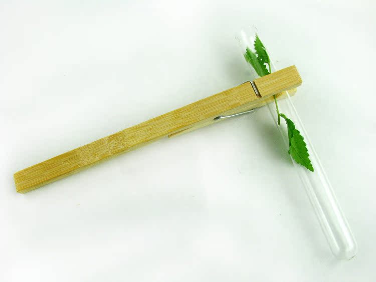 【三顺教学仪器】试管夹 木制试管夹 木试管夹 实验器材 竹子 1个