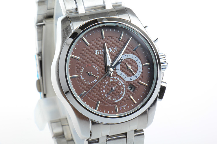 标卡 六针多功能 男表 6针日历星期双历 自动机械表 男士手表