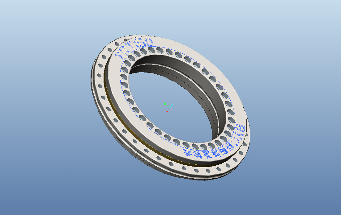 交叉滾子軸承及yrt轉檯軸承三維模型stp下載 博盈分享