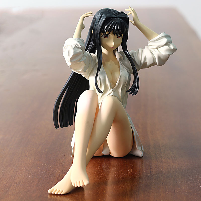 日本漫画卡通美少女坐姿 树脂创意工艺品摆饰品