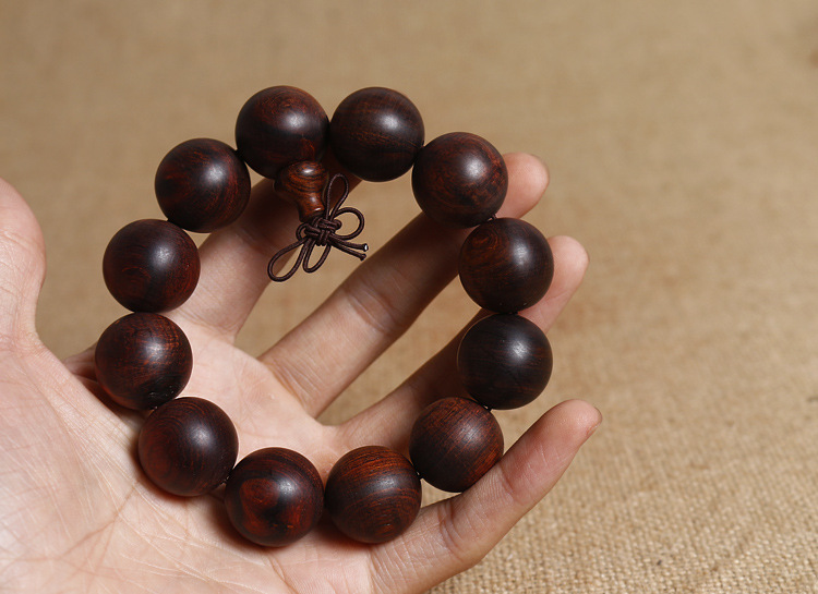 一物一拍 越南黄花梨北方料老料佛珠手串 2.0高密度纹理清晰