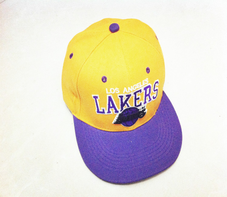 新款帽子字母lakers嘻哈帽厂家帽子批发棒球帽平沿帽图片_3