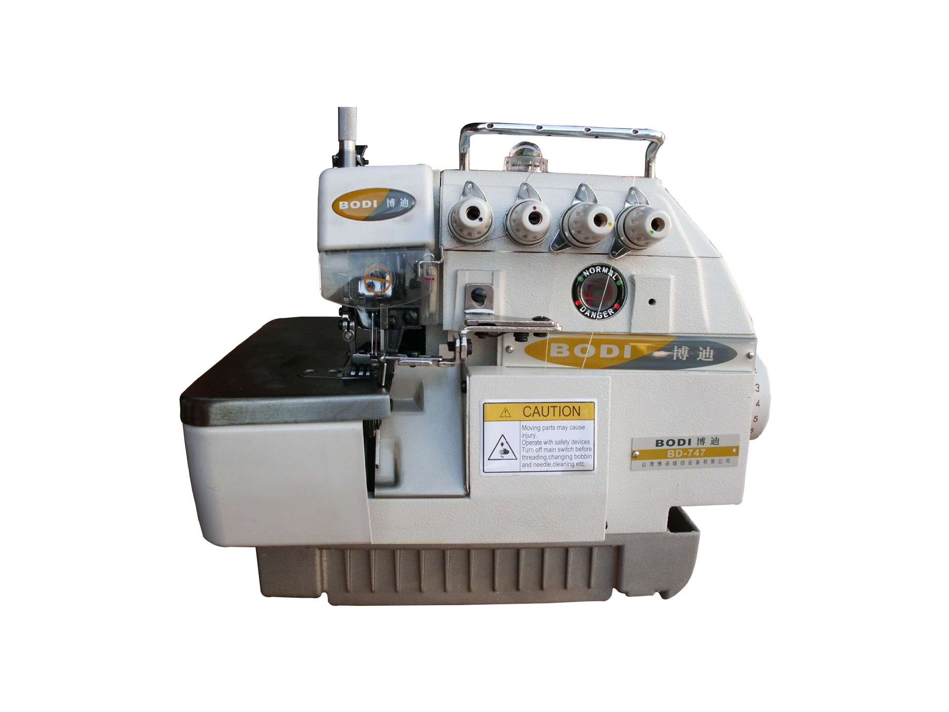 台湾博迪工业缝纫机设备高速四线包缝机747热卖促销
