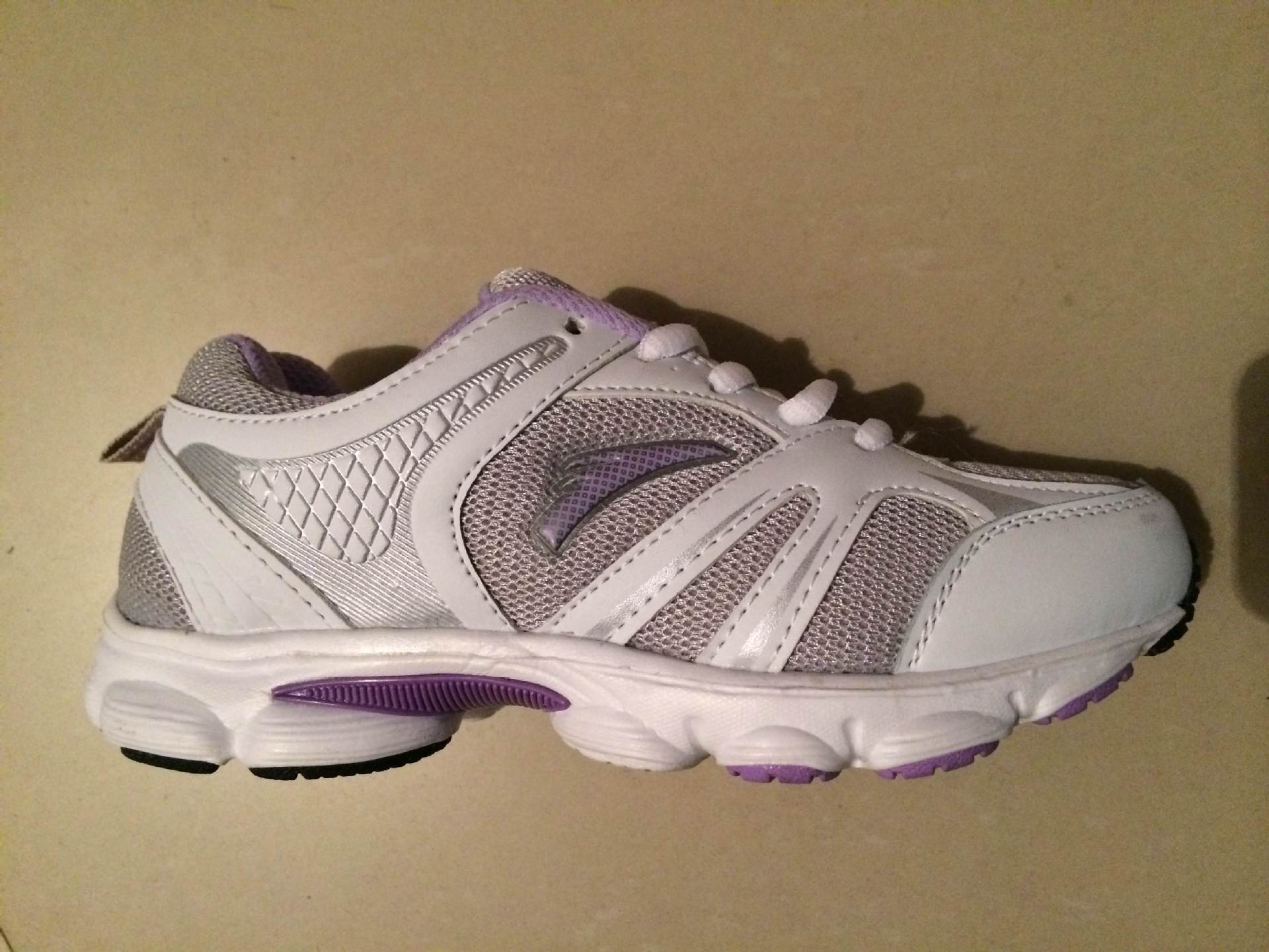 批发劲步高贵紫色休闲运动跑步鞋 健身鞋女式低帮鞋