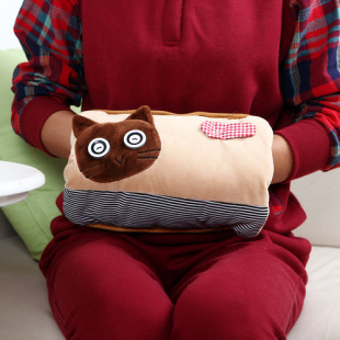 冬季保暖电暖宝 卡通动物纽扣双插手电热水袋暖手宝 暖水袋批发