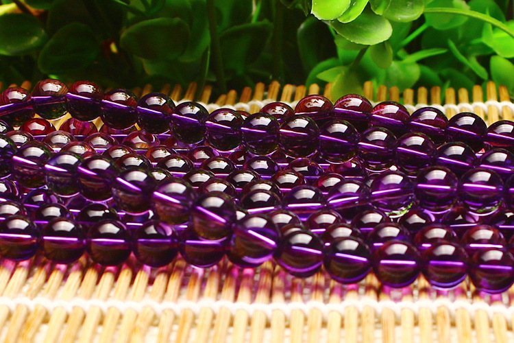 批发东海水晶 人造紫水晶散珠 手链串珠 东海天然水晶办成品批发