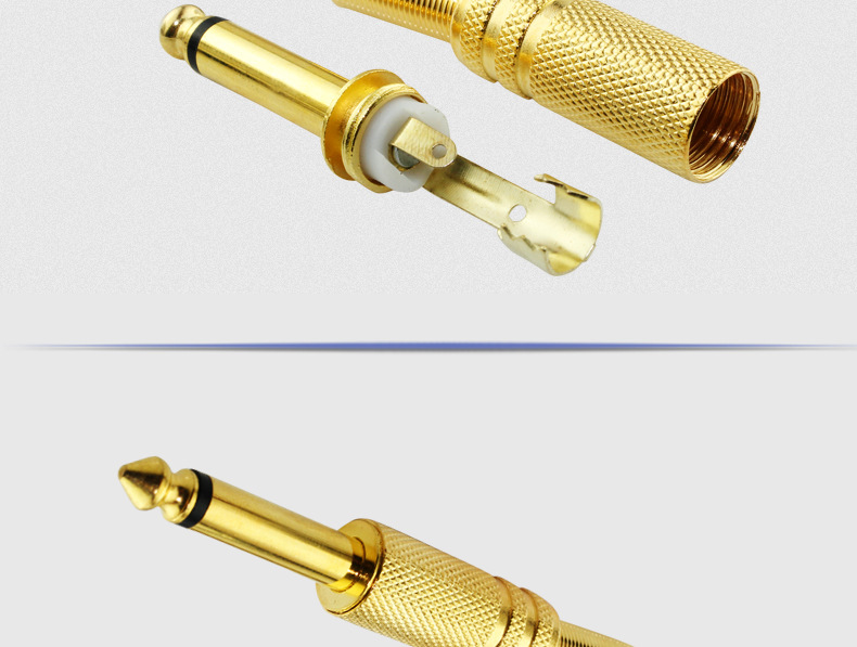 5单声道接头 6.5大二芯接头6.35话筒功放调音台音响插头