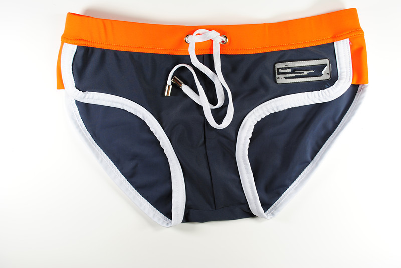 男士低腰三角泳裤时尚舒适性感撞色系绳泳裤桃形泡温泉型男潮温泉