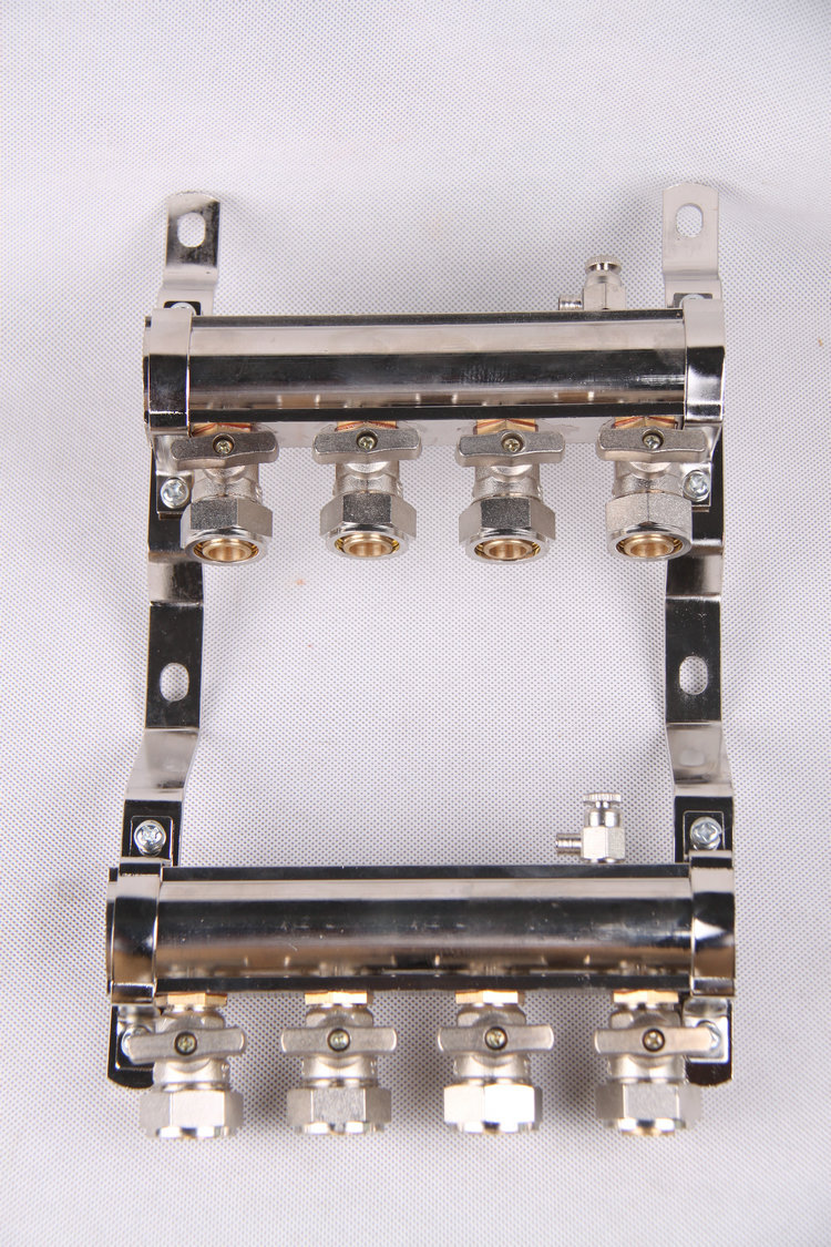 厂家直销 不锈钢分水器 镍工程款4路双阀分水器