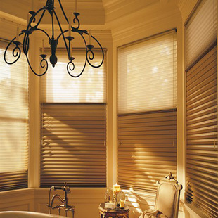 厂家热销 日夜蜂巢窗帘 扇形窗帘 蜂窝帘 手动窗帘