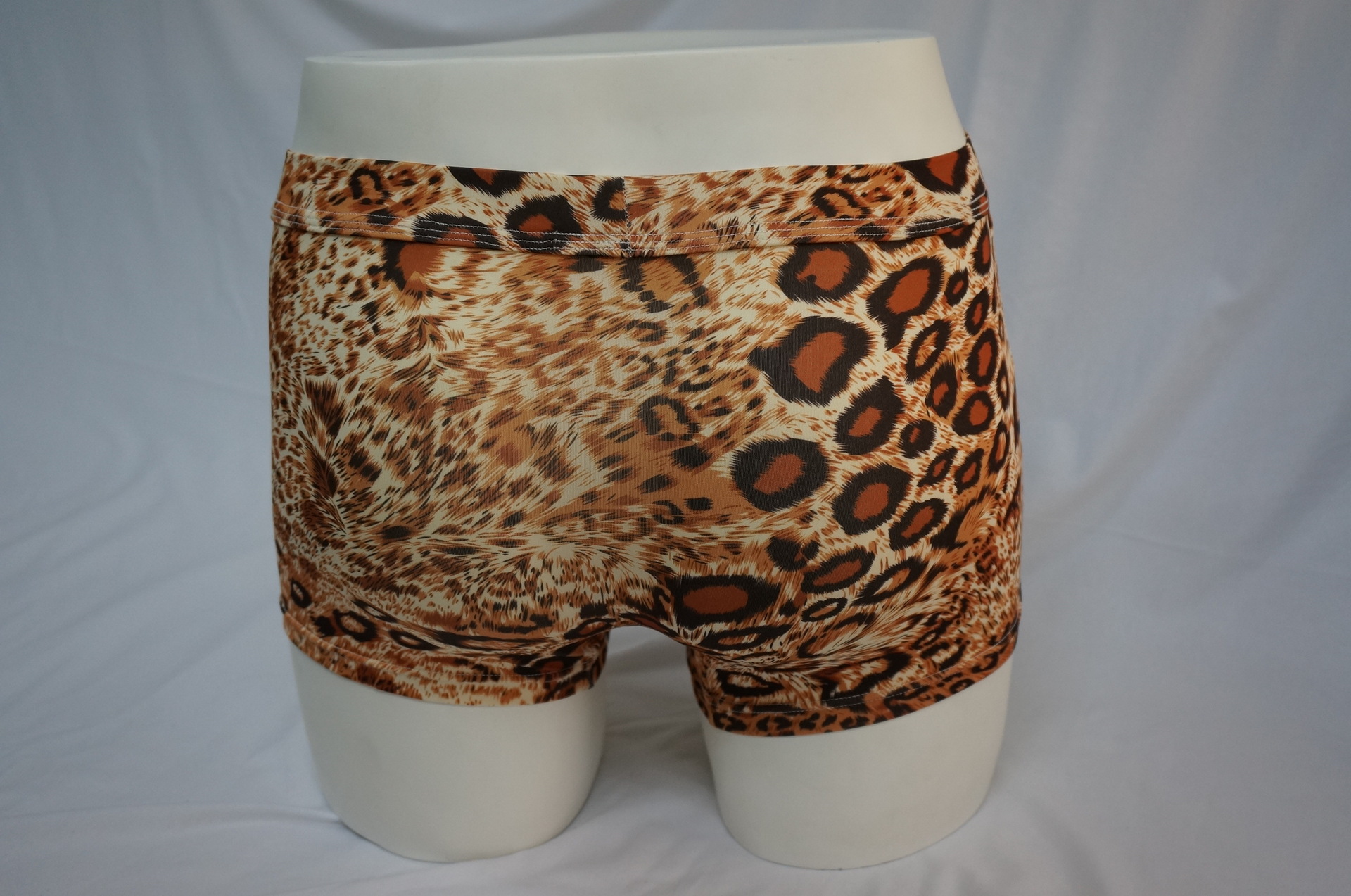 男装内裤豹纹印花男士平脚内裤豹纹内裤平脚男式印花豹纹