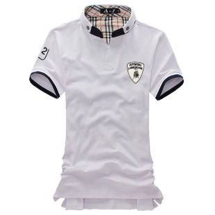 夏装新款潮男 品牌男装男式t恤polo衫兰博基尼短袖t恤男淘宝代发