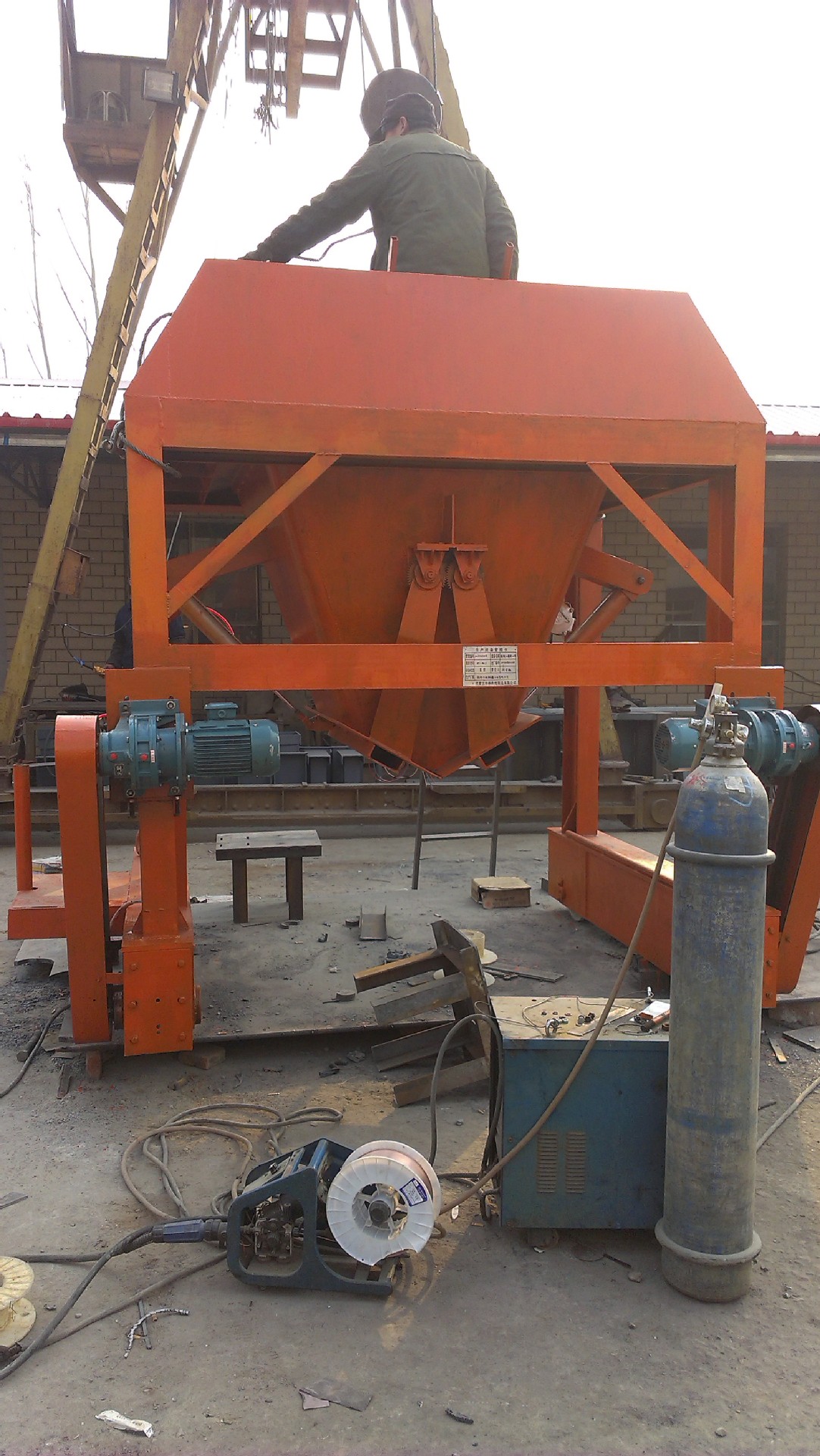 轨枕生产线料斗 灰斗