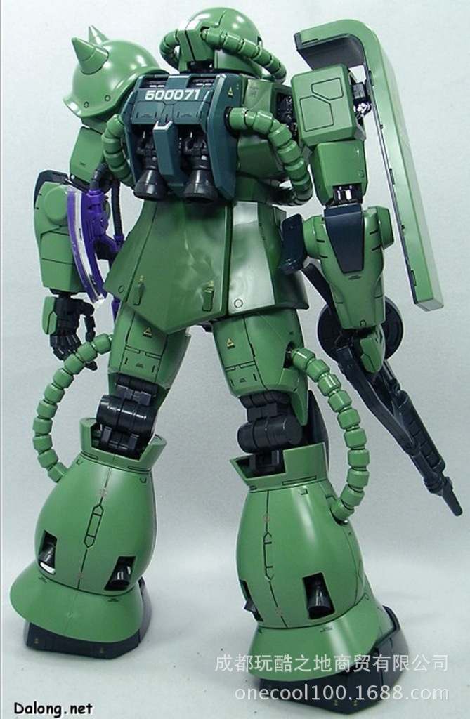 万代bandai 1/60 pg ms-06f zakuii量产型绿渣古/扎古Ⅱ高达/敢达图片