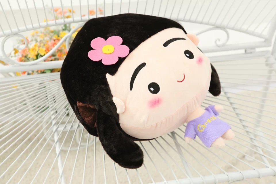 江苏扬州毛绒玩具爸爸去哪儿2grace姐姐公仔创意玩偶布娃娃抱枕 一件