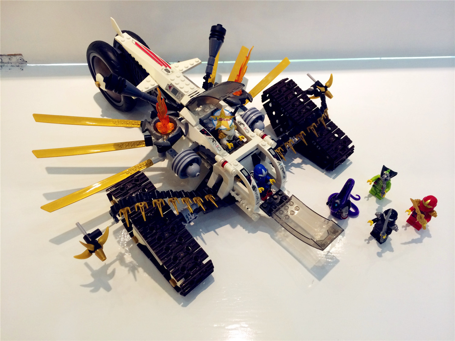 博乐正品拼装积木 神兽传奇忍者系列 追击手9788 澄海玩具批发