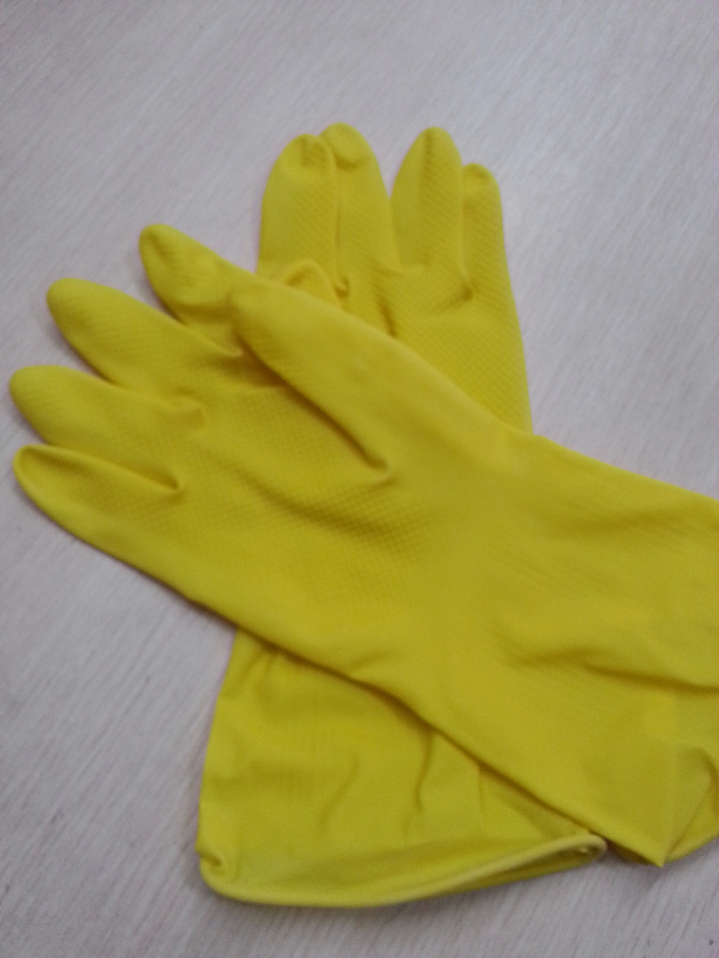 2001 黄色橡胶手套 乳胶皮手套 洗碗 洗衣服手套