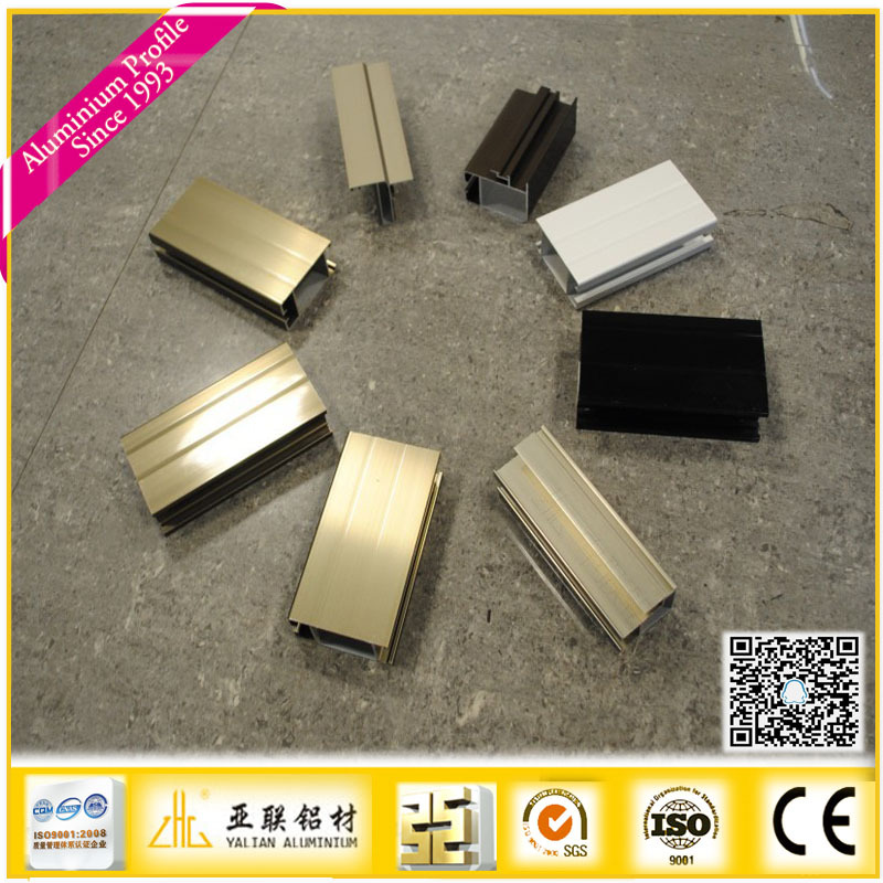 亚联牌门窗电泳铝合金型材6063-t5铝材挤压国标电泳加工 欢迎订购