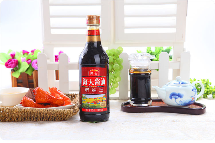 厂方代理 海天老抽王500ml酱油 非转基因黄豆酿造h