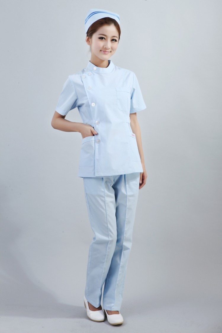 伊莱美分体短套装女装, 前台工作服女,牙科护士服厂家直销