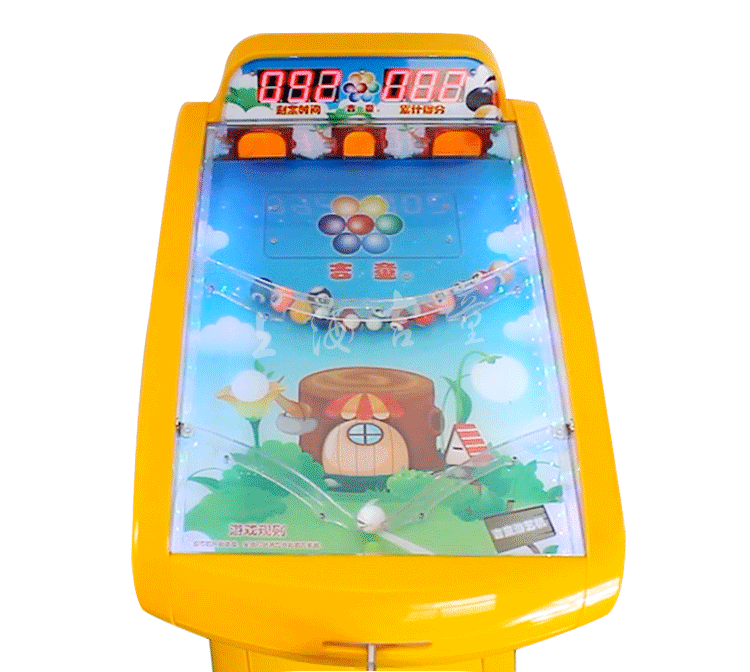 厂家直销吉童牌 超级台球机投币出卡儿童游艺机玻璃弹珠机 亲子机
