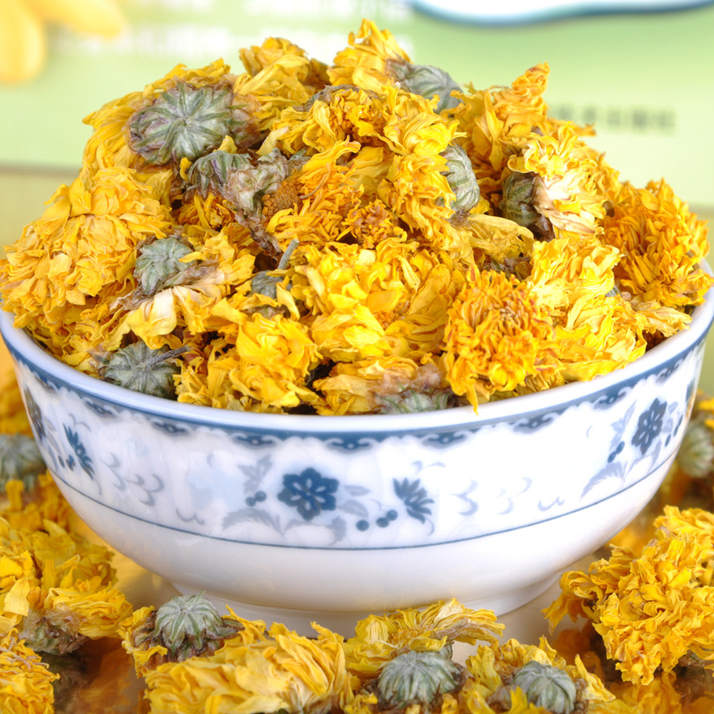 批发花草茶 疏风清热黄金菊特级 散装花草茶黄金菊明目清肝金贡菊