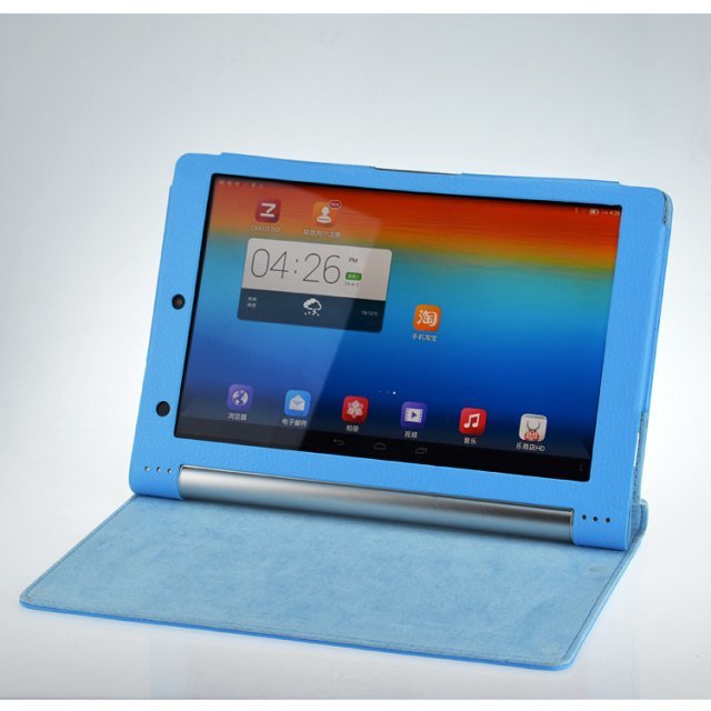 批发联想平板电脑皮套 b6000-f保护套 yoga b8000荔枝纹支架皮套