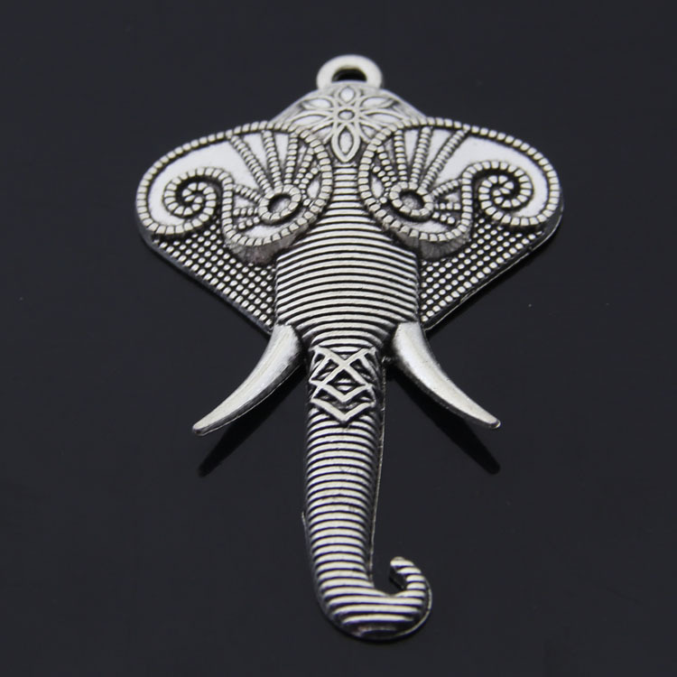 锌合金饰品配饰 大象挂件挂饰diy材料 厂家直销3849
