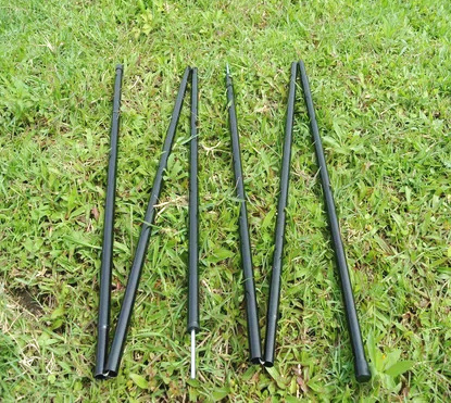 本公司专业生产帐篷支撑杆铁杆可折叠架杆可收缩杆帐篷架杆