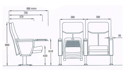 厂家供应 礼堂椅 剧院椅 影院椅 课桌椅系列,五年质保