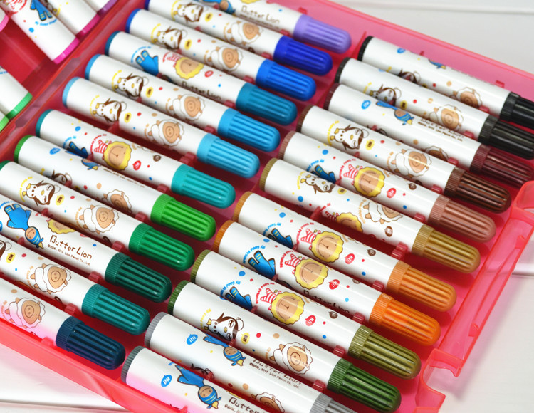 雄狮48色水彩笔 奶油狮48水彩笔 彩色笔 儿童画笔