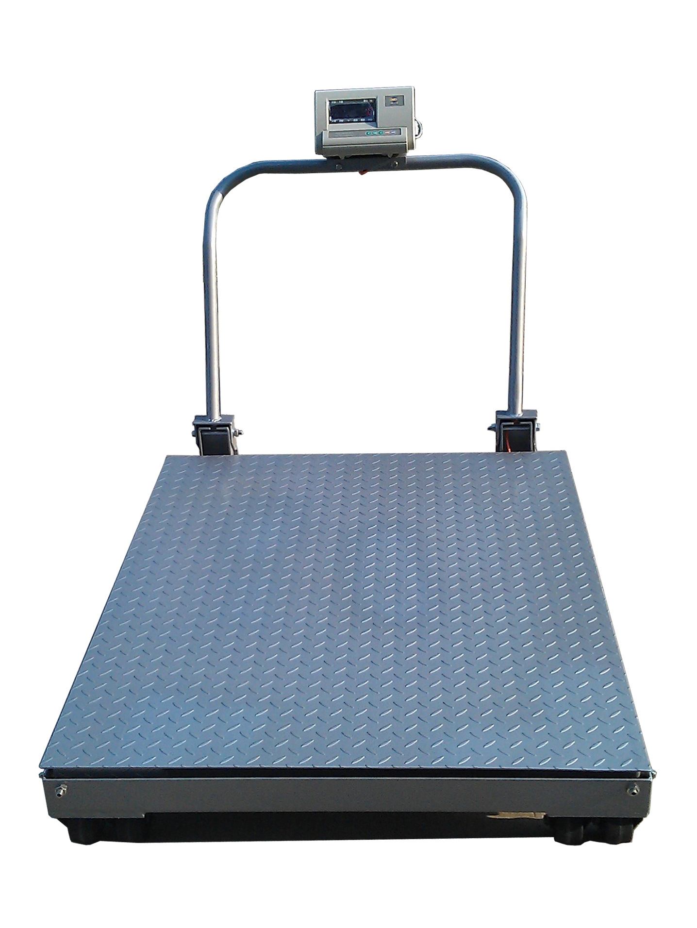 2吨移动式电子地磅,手推移动式电子磅秤,移动式电子平台秤