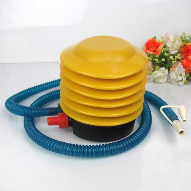 小号迷你塑胶脚踏打气筒 便携简易脚踩游泳池脖圈气球充气筒