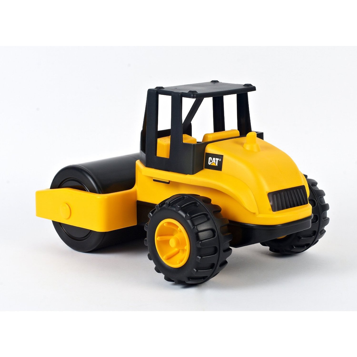 cat美国卡特彼勒正品14英寸工程车模型压路机压土机儿童玩具32657