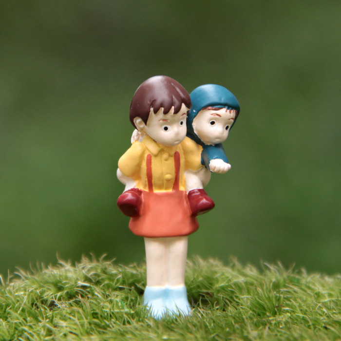 宫崎骏となりの经典小月背小梅撑伞龙猫微景观多肉园艺饰物爆款