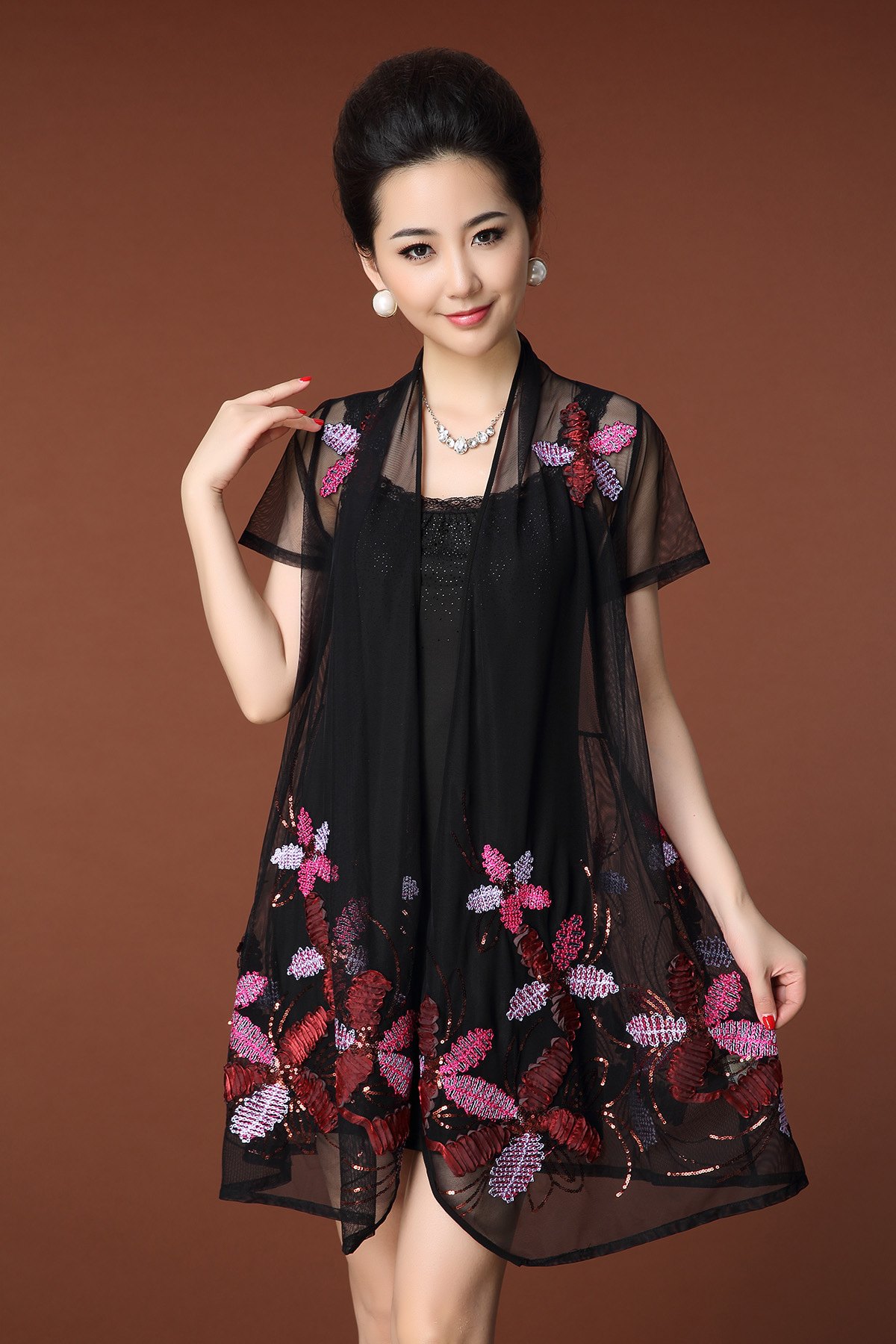 服装鞋帽箱包,钟表眼镜 女装 连衣裙 欧美高端女装 中老年特大码时尚