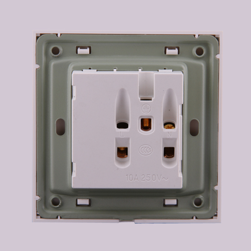[荐]墙壁开关插座 雅白系列 10a七孔墙壁开关插座 欧普开关插座