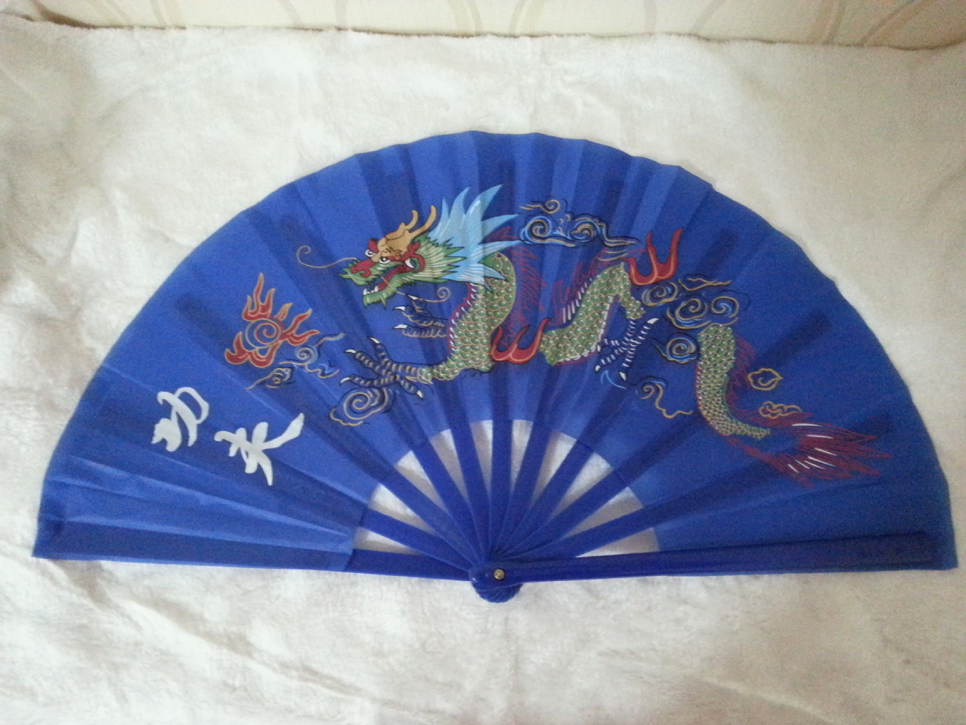 全新塑料功夫扇 彩龙扇 龙凤扇 摔不坏功夫扇