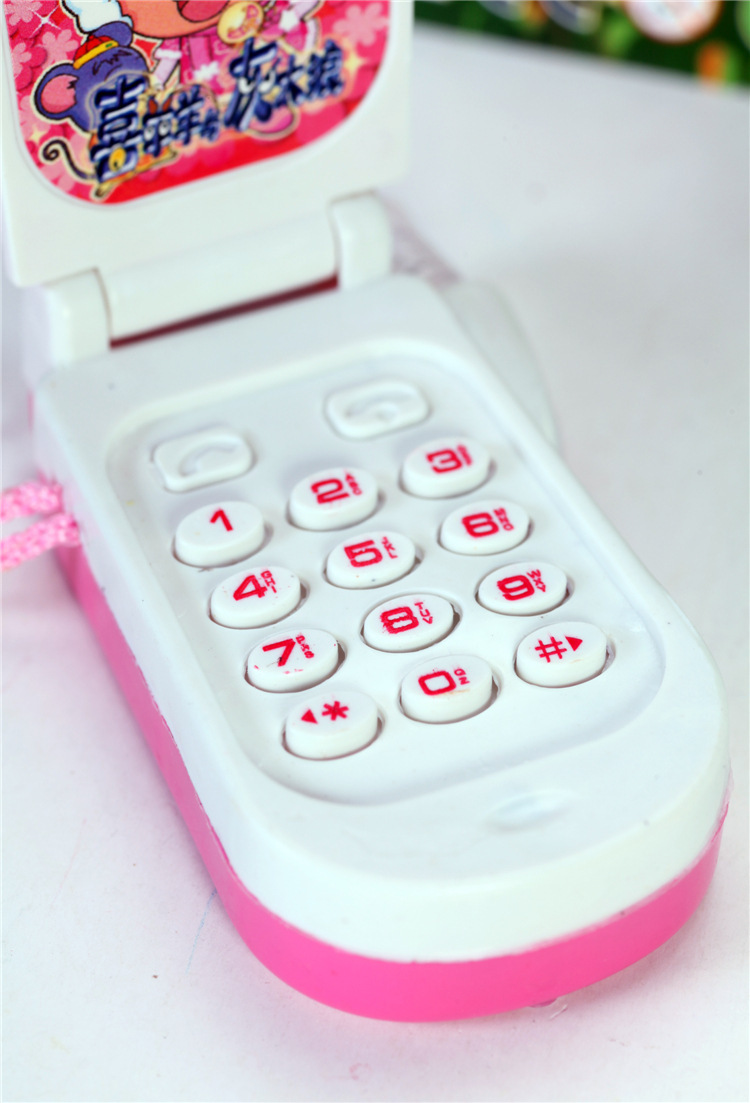 玩具手机 儿童翻盖2个电子手机玩具 儿童玩具音乐手机批发