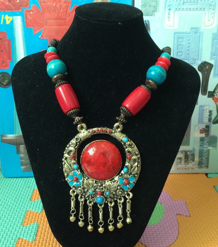 尼泊尔仿古项链 民族饰品 旅游纪念品 义乌藏族饰品批发