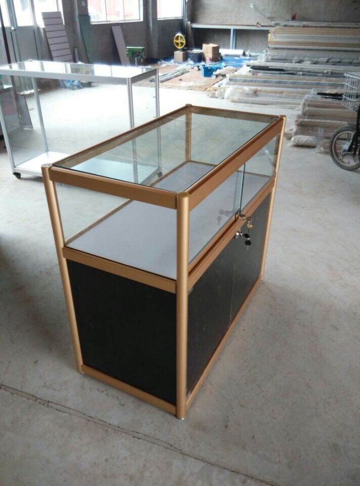 精品钛合金展柜 玻璃展示架 精品展示柜台 展览馆展柜 珠宝展柜