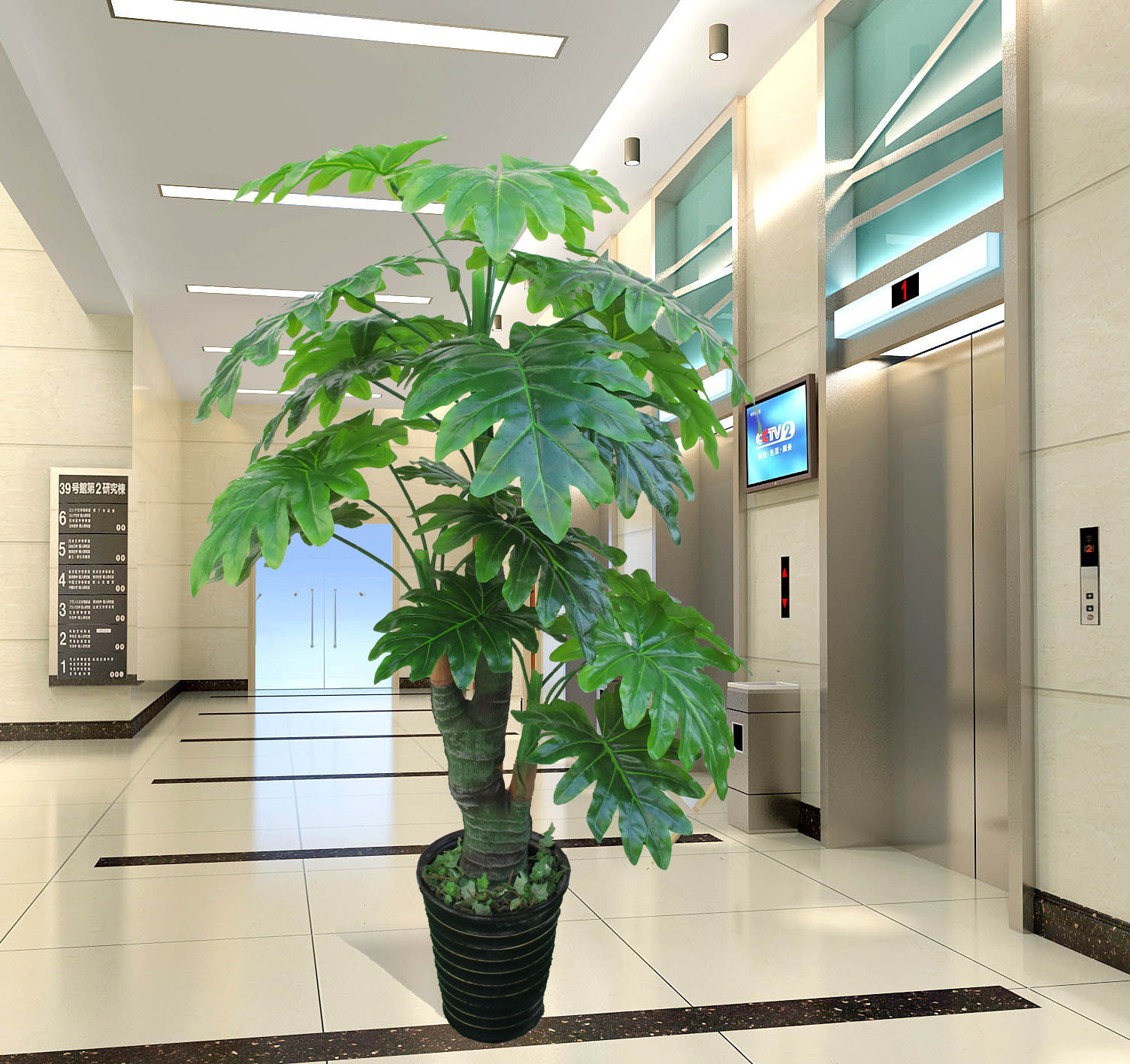 龙腾专业仿真植物批发假树 客厅落地摆放装饰仿真树1.5m金龙招财