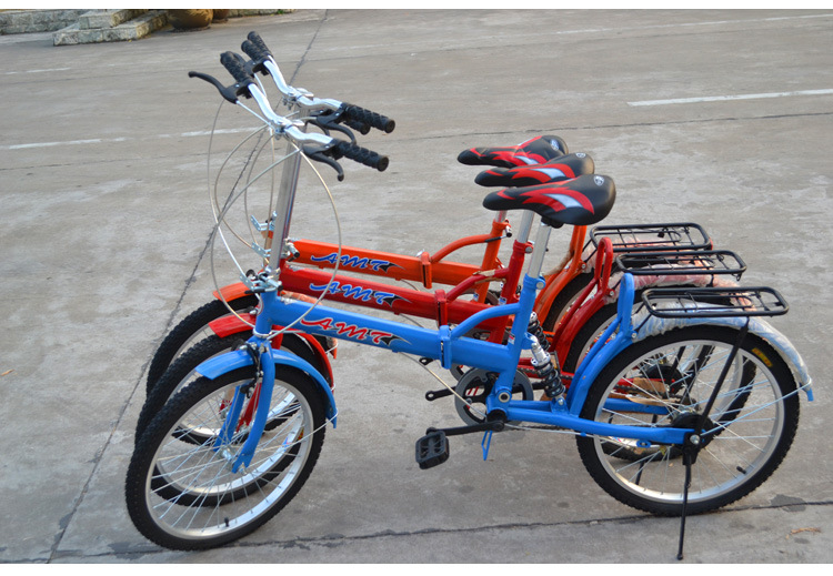 手提20寸折叠车 全避震单折叠自行车