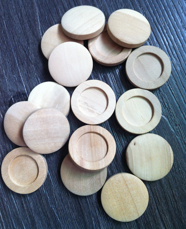 时光宝石木底托 圆形原木底托 diy饰品材料配件 单个价