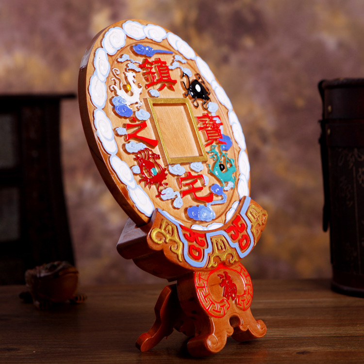 文王风水工艺品 桃木雕工艺品 桃木摆件镇宅之宝 家居风水用品