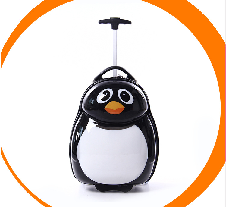 厂家供货 信誉保证 蜜蜂同款企鹅儿童拉杆箱旅行箱【热销货源】