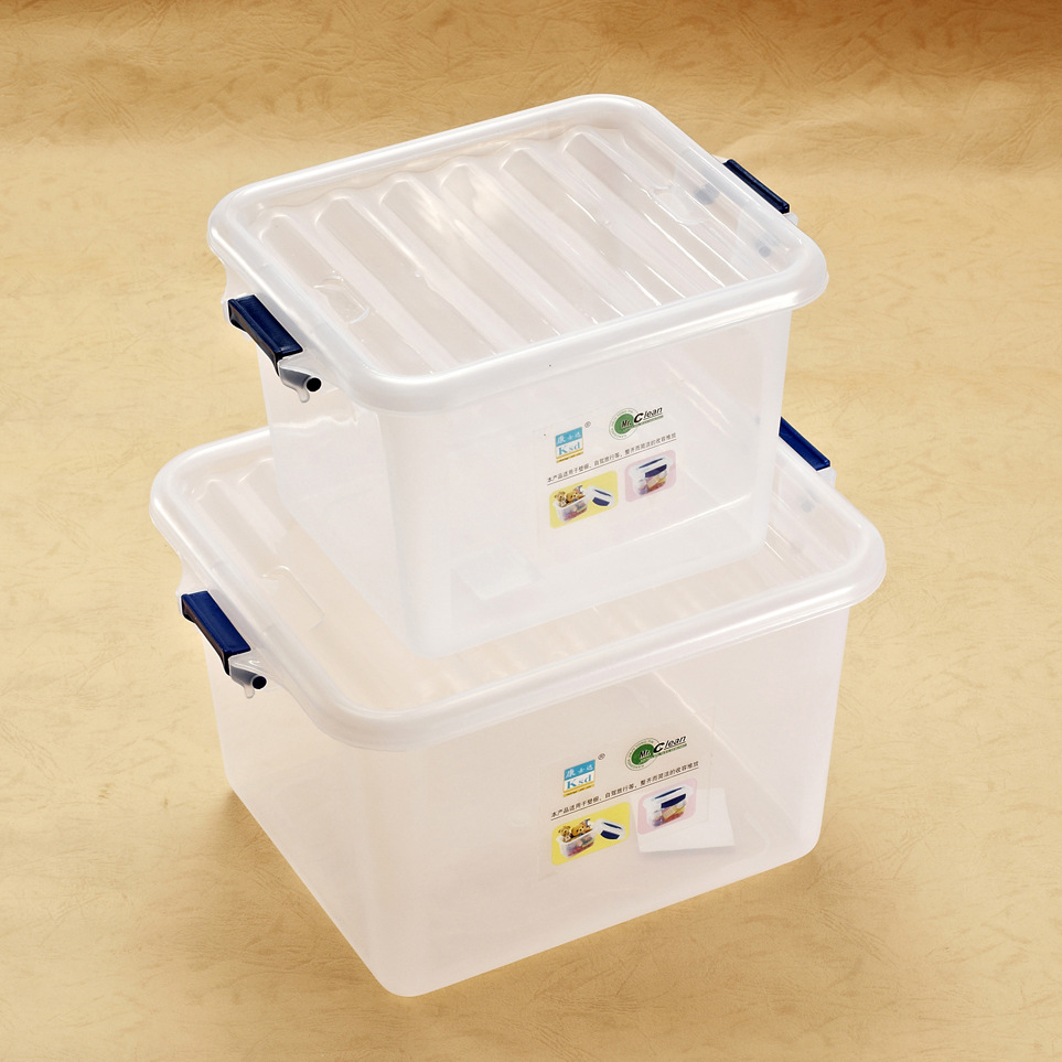 厂家批发食品级整理箱大号特价收纳箱收纳盒透明无色无味食品级