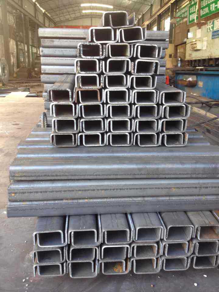 深圳热轧钢板8.0#剪板折弯 来料加工订做 折u型槽 槽钢镀锌u形槽