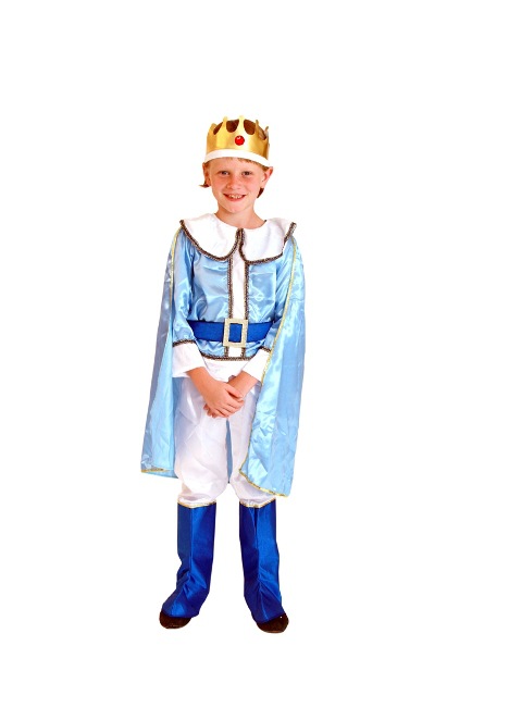 cos万圣节服装王子衣服小国王小王子套装儿童蓝色王子国王装