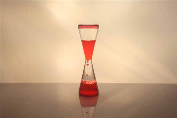 计时器创意送女友创意实用礼物现代摆件油滴沙漏斗小摆件液体水晶